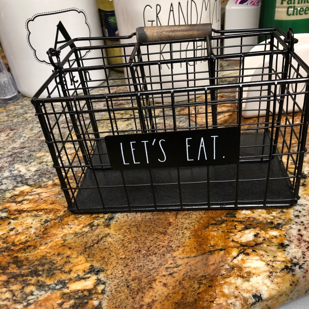 silverware holder used once black